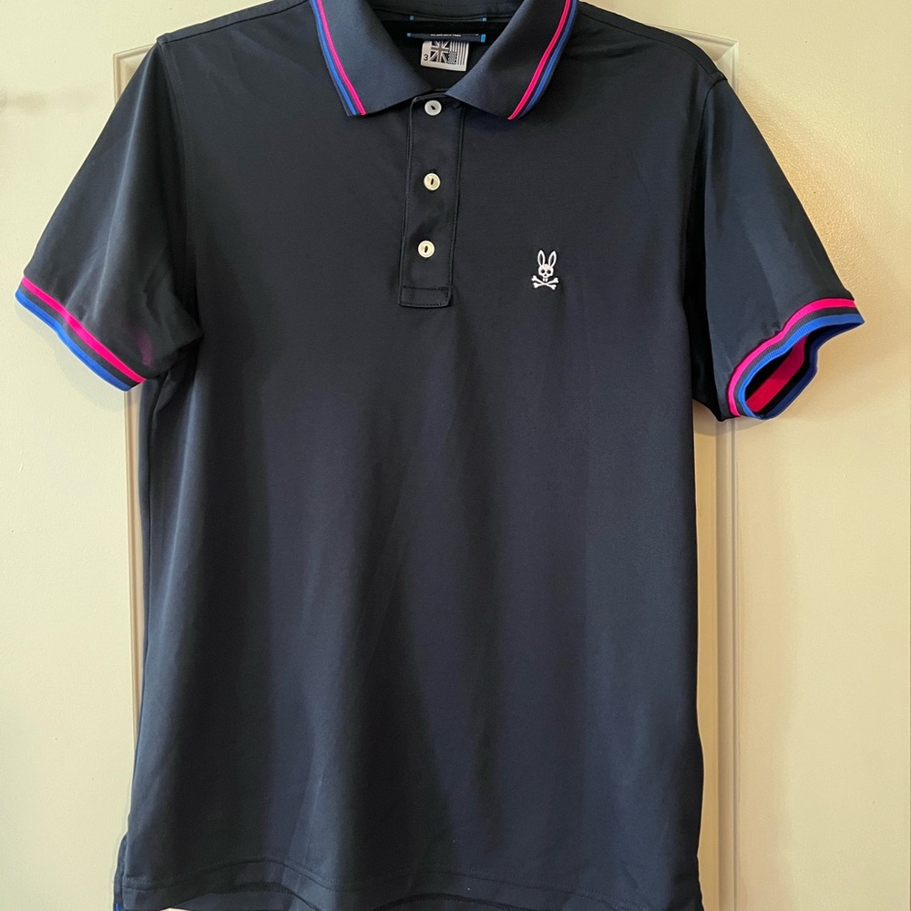 Navy Psycho Bunny polo size 3